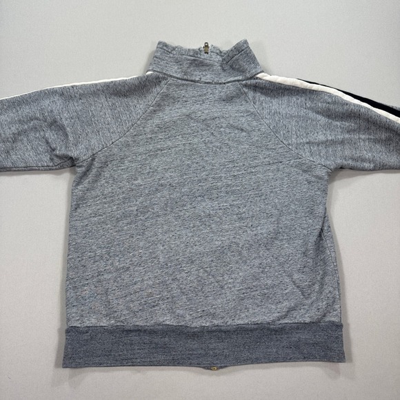 J. Crew Sweater Men's Large Gray Fleece Mock Neck Lined Running Gym Activewear - Picture 2 of 8